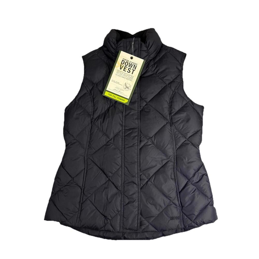 Eddie Bauer 700 Fill Goose Down Yukon Classic Vest‎ Black Size Small